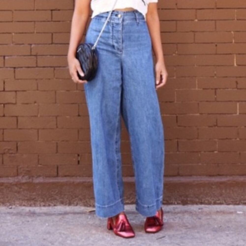 Aritzia Wilfred Free High Waist Wide Leg Jeans